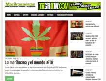 Tablet Screenshot of marihuaneame.com